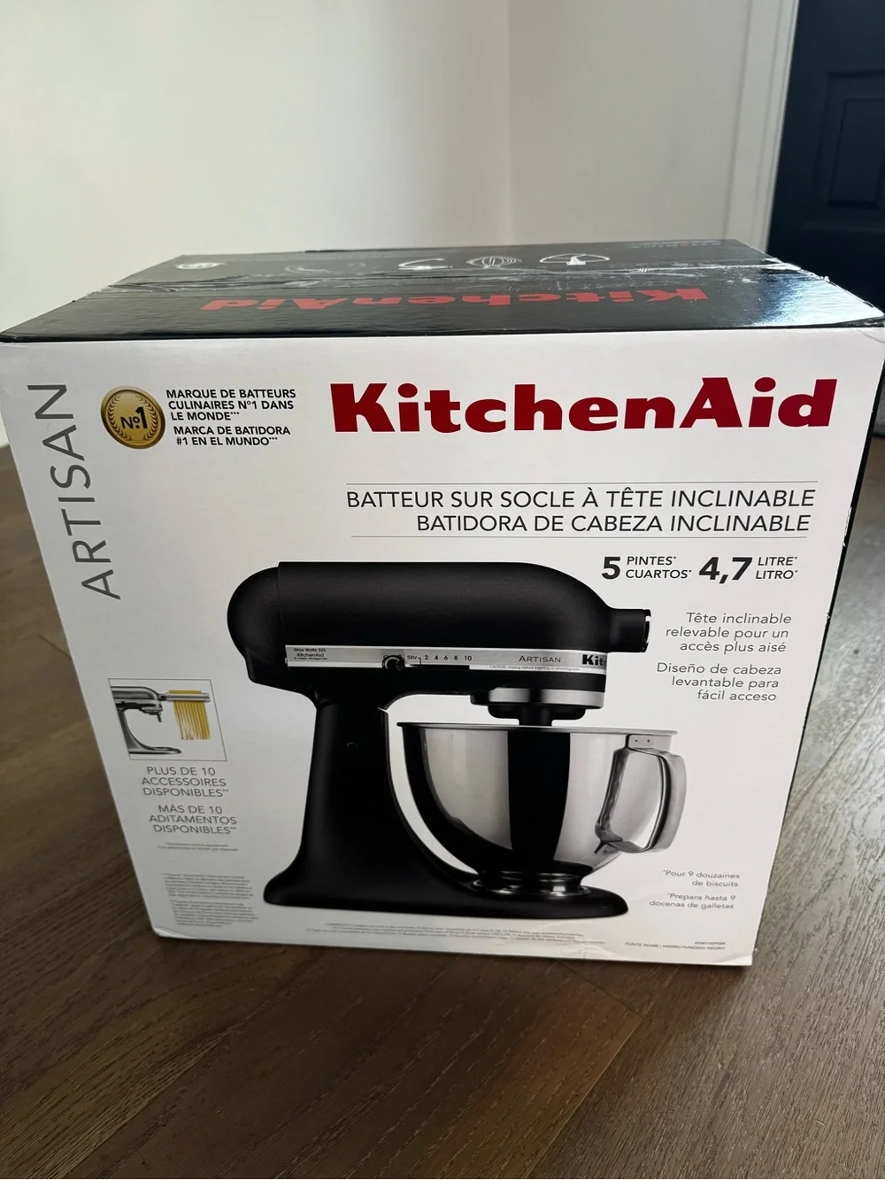 KitchenAid Black Artisan Tilt-Head Stand Mixer